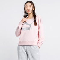 时尚棉质透气亲肤大LOGO 女款圆领针织套头衫运动卫衣