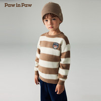 PawinPaw卡通小熊童装2024年秋冬男童圆领毛衣 Beige米色/35 110 cm