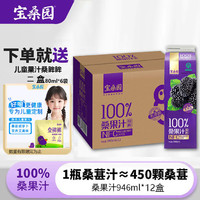 宝桑园 100%桑葚汁946ml*12盒 NFC纯果汁