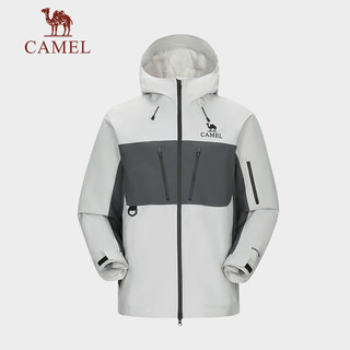 骆驼（CAMEL）王者凯甲冲锋衣三合一防风防水御寒登山服 8610 XXXL 落叶黄/深橄榄，男女同款