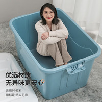 禧仕多禧天龙塑料收纳箱家用宿舍衣物玩具书籍整理箱多功能杂物箱 【80石青色】单个装-带滑轮