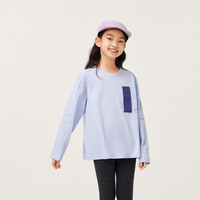 asics亚瑟士童装中大童中性款长袖针织T恤秋日常时尚长袖T恤 8864流光紫 130 cm