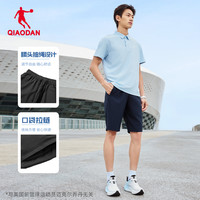 乔丹梭织速干短裤男士2025夏季百搭运动跑步吸湿透气五分裤子 黑色 195/4XL