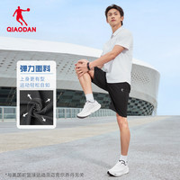 乔丹梭织速干短裤男士2025夏季百搭运动跑步吸湿透气五分裤子 铁灰色 170/M