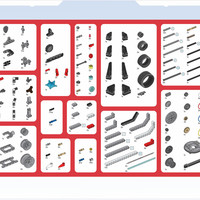 牛摇 兼容EV3教具45544+45560机器人编程小颗粒积木科教机器人教材 45560机器人编程套装