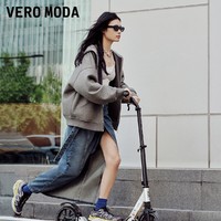 VERO MODA 卫衣女2025春季新款亮闪面料连帽宽松帽衫休闲325133003