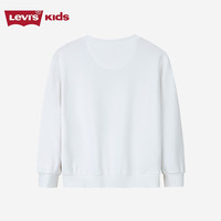 LEVI'S李维斯童装儿童卫衣男女童毛圈圆领卫衣2025春季舒适上衣 明亮白 160 /80 【身高158-170cm】