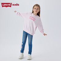 LEVI'S李维斯童装儿童卫衣男女童毛圈圆领卫衣2025春季舒适上衣 幻粉色 160 /80 【身高158-170cm】