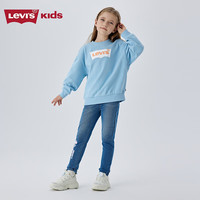 LEVI'S李维斯童装儿童卫衣男女童毛圈圆领卫衣2025春季舒适上衣 十六蓝 160 /76 【身高152-158cm】