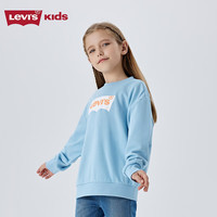 LEVI'S李维斯童装儿童卫衣男女童毛圈圆领卫衣2025春季舒适上衣