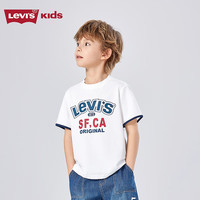 LEVI'S李维斯童装男童短袖t恤夏季儿童凉爽上衣