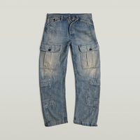 G-STAR RAW男士2025春季Bend3D宽松14盎司厚牛仔裤长裤D26111 蓝色 34/32