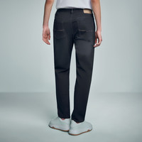 HLA海澜之家牛仔裤男春季24合体直筒裤子修身经典复古休闲男春秋 蓝灰牛过渡色（深）64 185/92A