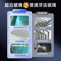 坤宁王 金晶超白玻璃鱼缸桌面造景小鱼缸家用客厅裸缸一体缸20*14*16cm