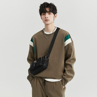 伯爵卓尔休闲卫衣男装外套 榆木色 （N311072-撞色设计） 2XL