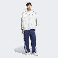 宽松三条纹夹克外套男装春季adidas阿迪达斯三叶草KC1455