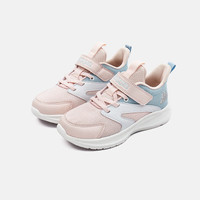 Kappa Kids卡帕童鞋夏季儿童运动鞋时尚单网透气男童鞋休闲女童跑步鞋 嫩粉/嫩蓝 36 适合脚长约228mm