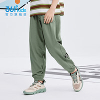 361°童装男女童运动针织长裤2025年夏季通码裤子 木野绿 130