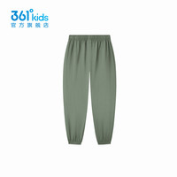 361°童装男女童运动针织长裤2025年夏季通码裤子 木野绿 110