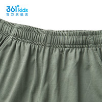 361°童装男女童运动针织长裤2025年夏季通码裤子 木野绿 100