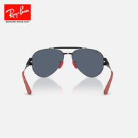 【2025春夏】雷朋法拉利飞行员金属墨镜太阳镜0RB3762M可 【渐变】F1224L银色镜框灰蓝色镜片58mm