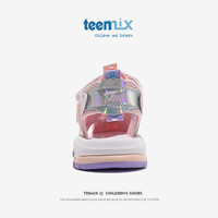 天美意(TEENMIX)女童包头凉鞋2024夏季软底公主鞋防滑沙滩凉鞋中大儿童鞋子潮 331粉色 26