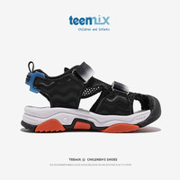 天美意(TEENMIX)女童包头凉鞋2024夏季软底公主鞋防滑沙滩凉鞋中大儿童鞋子潮 338黑色 26 26码