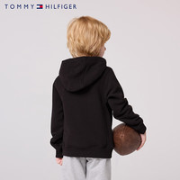 Tommy Hilfiger 汤米童装男女童连帽卫衣秋季儿童舒适休闲上衣 黑色 160 /80 【身高158-170cm】