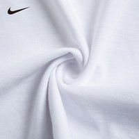 NIKE 耐克童装男童纯棉舒适短袖T恤夏季卡通运动儿童短T上衣 纯白色 150 /72 【身高140-152cm】