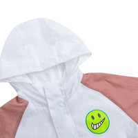 NIKE耐克童装男女童连帽夹克上衣春秋儿童笑脸印花外套小婴童 尘土飞扬的玫瑰粉 110 /56 【身高104-110cm】