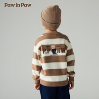 PawinPaw卡通小熊童装2024年秋冬男童圆领毛衣 Beige米色/35 120 cm