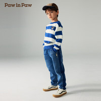 PawinPaw卡通小熊童装2024年秋冬男童圆领毛衣 Blue蓝色/50 110 cm