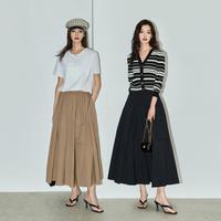 丽丽 LILY【UPF50+防晒抗菌】24夏款帅气工装裙显瘦高腰A字半身裙