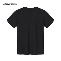 匡威Converse童装2025年夏季男女童透气舒适经典儿童短袖上衣 24夏正黑色 110/52(4)