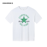 匡威匡威童装男女童凉感短袖T恤2024夏季舒适透气宽松版型儿童短T 24夏白色/深薄荷 150 (72)(M)