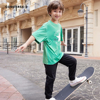 匡威匡威童装男女童凉感短袖T恤2024夏季舒适透气宽松版型儿童短T 深薄荷 120/60(6)