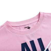 NIKE 耐克大童装女童短袖T恤DRI-FIT速干科技夏季儿童运动短T上衣 柔粉（2024） 155/72(L)