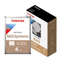 东芝 4TB 128MB 7200RPM NAS网络存储机械硬盘 SATA接口 N300系列