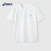 asics亚瑟士童装2024夏季男女儿童吸湿速干柔软舒适凉感短袖T恤 00白色 140 cm