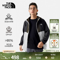 THE NORTH FACE 北面 皮肤衣男女防晒衣户外新款24春夏款8BA5 3YB/黑色