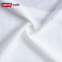 Levi's李维斯童装男童纯棉短袖T恤夏季儿童腰果花纹休闲短T上衣 明亮白 120 /60 【身高110-116cm】 120/60