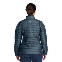 Rab 睿坡22秋冬女士户外立领透气抗寒登山700蓬羽绒服 QDB-17 黑色/BL 08