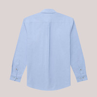 哈吉斯（HAZZYS）男装牛津纺长袖衬衫ASCZK1BCI46 蓝色BL 175/96A48