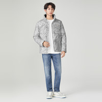 卡宾男装 90鸭绒羽绒服2024秋冬新款花卉满印宽松外套保暖潮流H 16