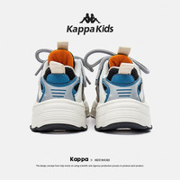 Kappa Kids卡帕儿童鞋网面运动鞋男童24春夏季透气网鞋女童休闲老爹鞋 蓝色（231006A） 40