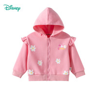 迪士尼宝宝 春季男女童时尚休闲卡通舒适百搭儿童外套 ZD1ES026桃粉 120