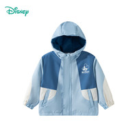 迪士尼宝宝 春季男女童时尚休闲卡通舒适百搭儿童外套 ZD1ES032浅蓝 130