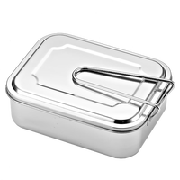 宇太（YUTAI）饭盒304不锈钢中小学生便当盒单位食堂饭堂打饭餐盒带盖 304FHZ