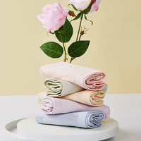 芬腾可安5条抗菌内裤女生纯棉裆女士三角裤短裤舒适中腰包臀透气 天兰/薄荷绿/丁香紫/粉红/杏黄 XL