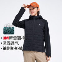 拓路者（Pioneer Camp）新雪丽棉服秋冬女连帽中长款棉衣户外保暖防风情侣外套 女